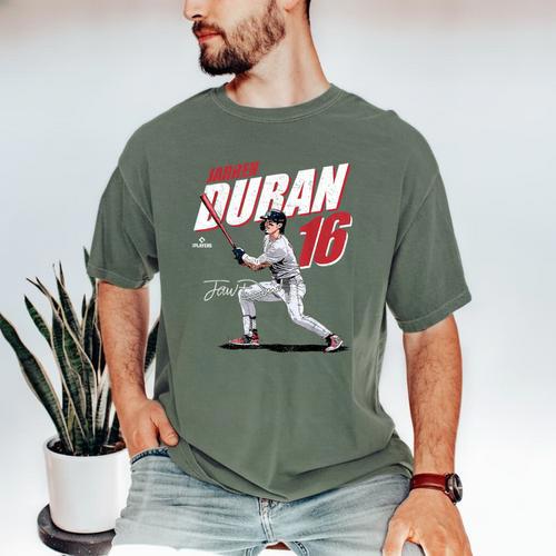 Jarren Duran Boston MLB Baseball Players MLBJDU204M Men's Comfort Colors T-Shirt - Sportilla