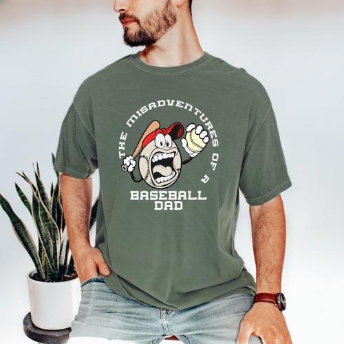 The Misadventures Of A Baseball Dad Premium Men's Comfort Colors T-Shirt - Sportilla