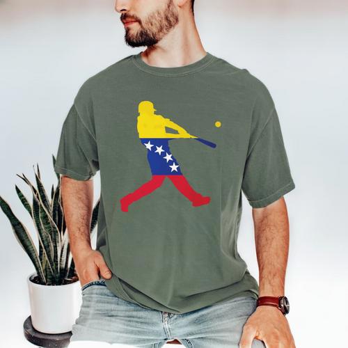 Venezuela Baseball Men's Comfort Colors T-Shirt - Sportilla