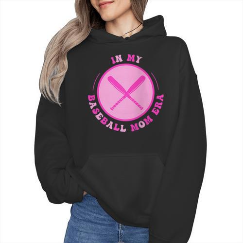 In My Baseball Mom Era Retro Game Day Mom Era 2 Sides Wmen Hoodie - Sportilla