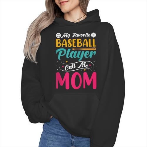 Baseball Mom Quote Vintage Retro Baseball Saying Wmen Hoodie - Sportilla