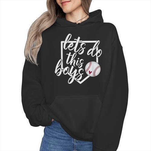 Baseball Mom Shirt Baseball Let's Do This Boys Wmen Hoodie - Sportilla