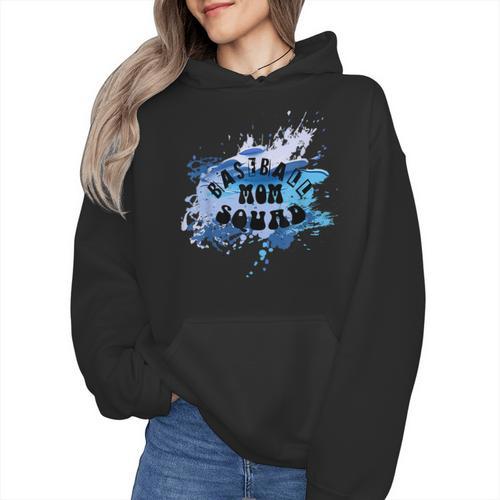 Baseball Sons Baseball Moms Squad Wmen Hoodie - Sportilla