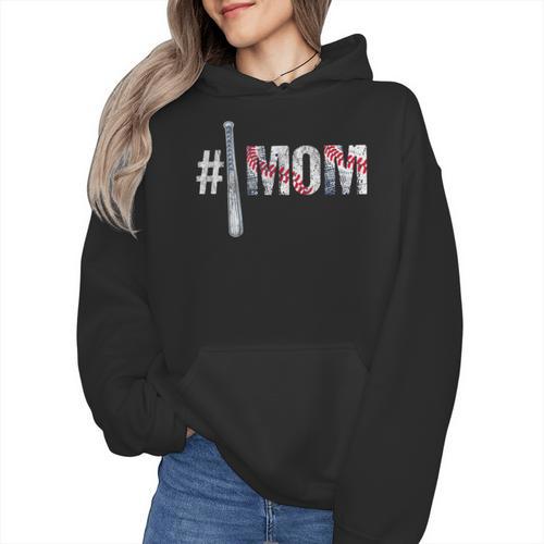 Number One Baseball Mom For Mothers Day Baseball Mommy Wmen Hoodie - Sportilla
