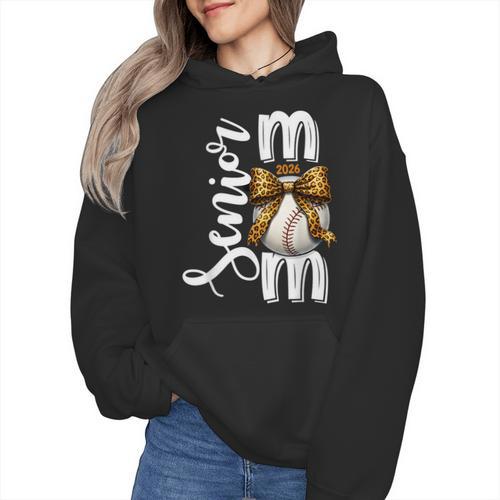Senior Baseball Mom Class Of 2026 Player Graduation Grad Wmen Hoodie - Sportilla