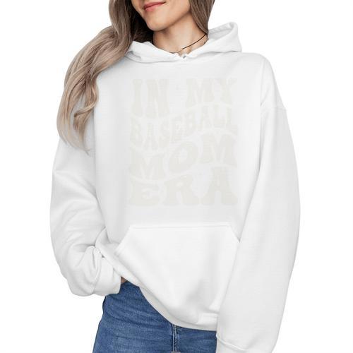 Baseball Mom In My Baseball Mom Era Mama Sports Mom Wmen Hoodie - Sportilla