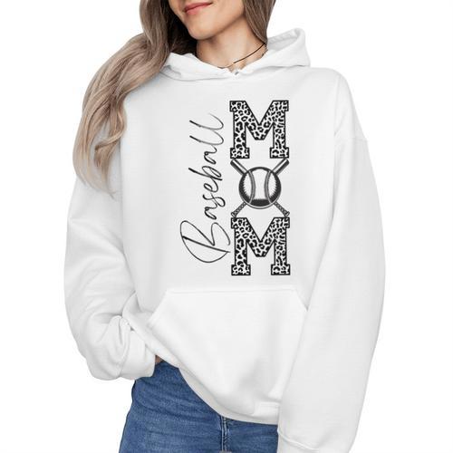 Baseball Mom Leopard Wmen Hoodie - Sportilla
