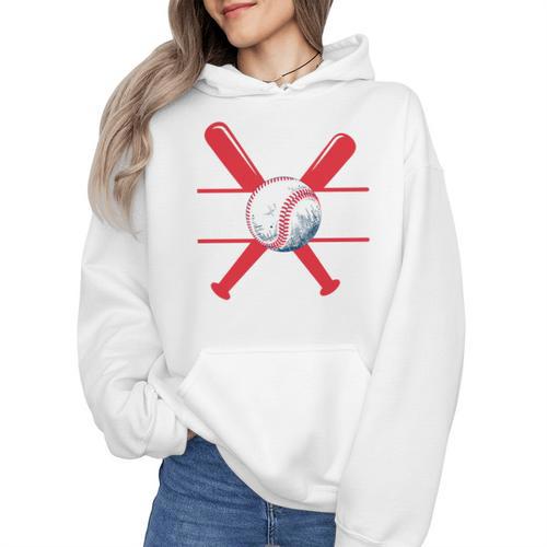 Baseball Mom Red Wmen Hoodie - Sportilla