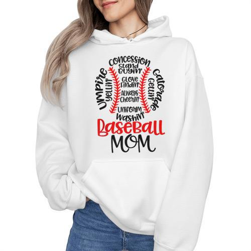 Baseball Mom T Ball Game Mother's Day 2023 Wmen Hoodie - Sportilla