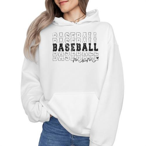 Baseball Mom Vintage Sporty Humor Wmen Hoodie - Sportilla