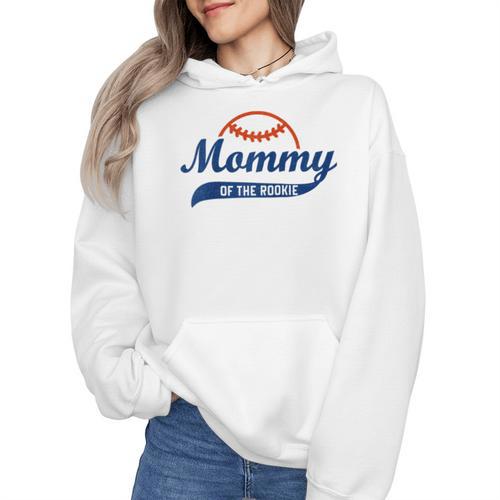 Baseball Mommy Of The Rookie Mom Birthday Baseball Raglan Baseball Tee Wmen Hoodie - Sportilla
