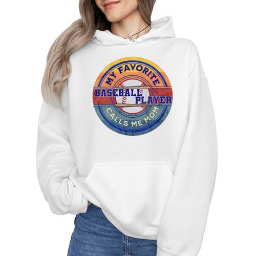 Baseball Moms My Favorite Baseball Player Call Me Moms Wmen Hoodie - Sportilla