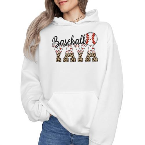 Baseball Yaya Women BallPark Yaya Baseball Mom Mother's Day Wmen Hoodie - Sportilla