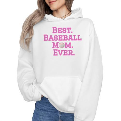 Best Baseball Mom Ever Pink Wmen Hoodie - Sportilla
