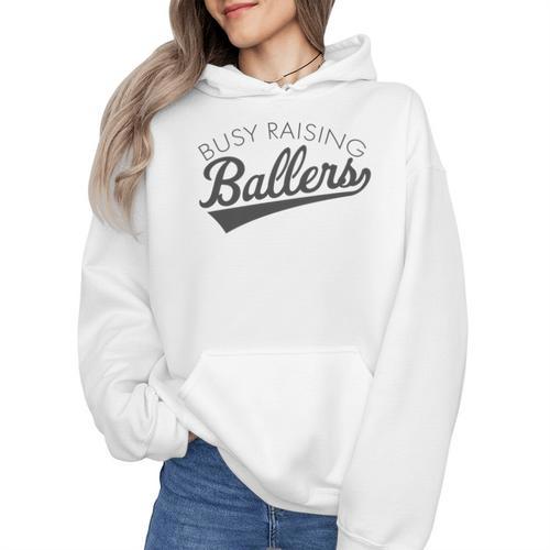 Busy Raising Ballers Baseball Mom & Parent Sports Premium Tri-Blend Wmen Hoodie - Sportilla