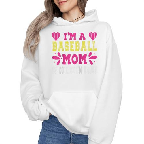I'm A Baseball Mom Of Course I'm Broke Baseball Mom Raglan Baseball Tee Wmen Hoodie - Sportilla