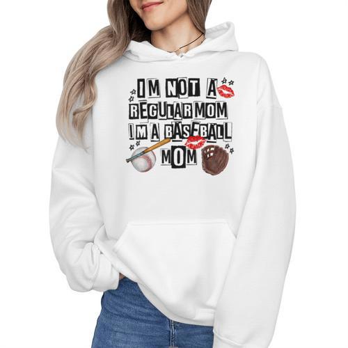 I'm Not A Regular Mom I'm A Baseball Mom Mother's Day Wmen Hoodie - Sportilla
