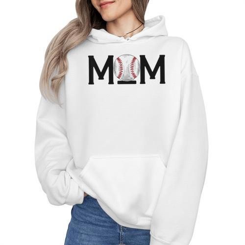 Loud & Proud Baseball Mom Softball Mother Women Mommy Wmen Hoodie - Sportilla