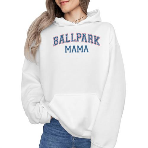 Spring 2024 Season Cute Baseball Mom Ballpark Mama Wmen Hoodie - Sportilla