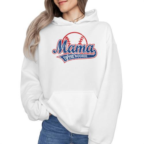 Vintage Baseball Mom Of The Rookies Wmen Hoodie - Sportilla