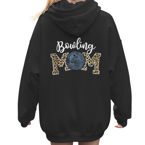 Bowling Mom Dance Mom Baseball Mom Mother Day Women Hoodie Back Print - Sportilla