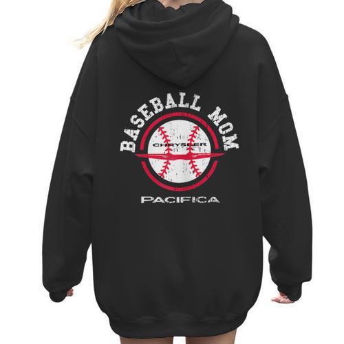 Chrysler Pacifica Baseball Mom Women Hoodie Back Print - Sportilla