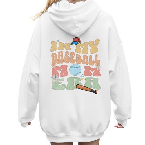 Baseball Mom Celebrate Motherhood In Style Women Hoodie Back Print - Sportilla