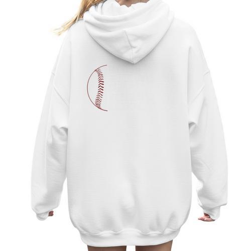 Busy Baseball Mom Essential Oils Meme For Oily Baseball Mom Women Hoodie Back Print - Sportilla