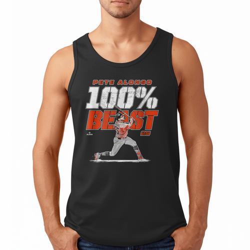 100 Beast Pete Alonso Baltimore Baseball MLBPA Men Tank Top - Sportilla