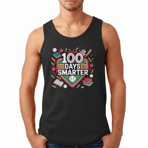 100 Day Baseball School Sports Kids Men Tank Top - Sportilla