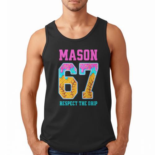6 7 Mason Baseball Drip Men Tank Top - Sportilla