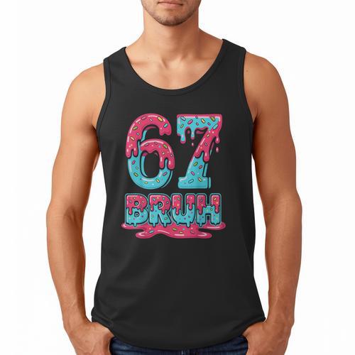 67 Ice Cream Drip Baseball For Men Women Kids Men Tank Top - Sportilla