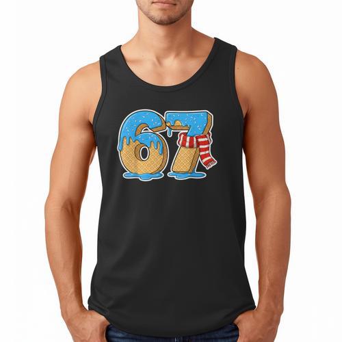 67 Ice Cream Drip Six Seven Baseball Drip 67 Boys Meme Men Tank Top - Sportilla
