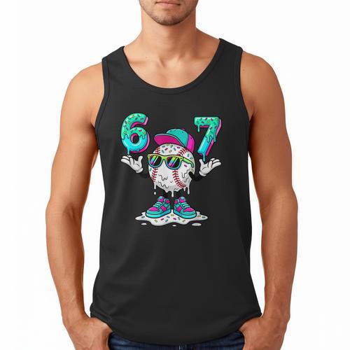 67 Meme Six Seven 6 7 Meme Baseball Drip Men Tank Top - Sportilla