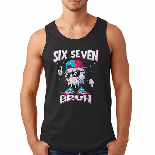 67 Meme Six Seven Baseball Ice Cream Drip Girls Boys Men Tank Top - Sportilla