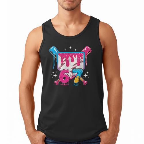 67 Six Seven Ice Cream Drip Baseball Boys Youth Men Tank Top - Sportilla