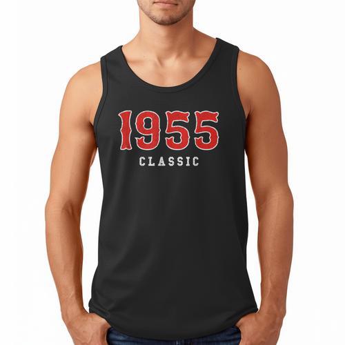 70 Year Old 1955 Classic Baseball Fan 70th Birthday Men Tank Top - Sportilla