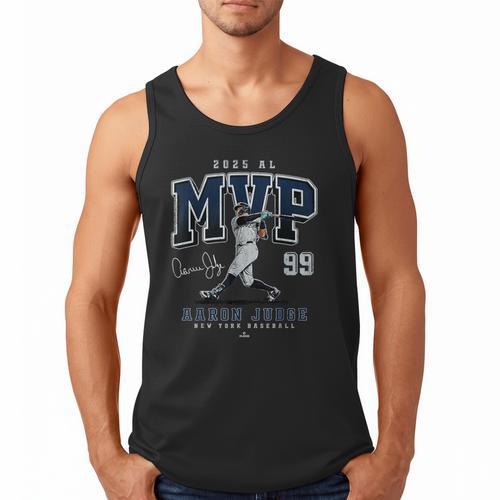Aaron Judge 2025 AL MVP New York Baseball MLBPA Men Tank Top - Sportilla