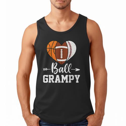 Ball Grampy Basketball Football Baseball Player Men Tank Top - Sportilla
