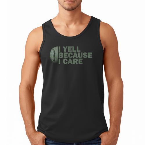 Baseball Art For Men Humor Baseball Dad Men Tank Top - Sportilla