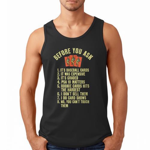 Baseball Card Collector Baseball Card Trading Men Tank Top - Sportilla