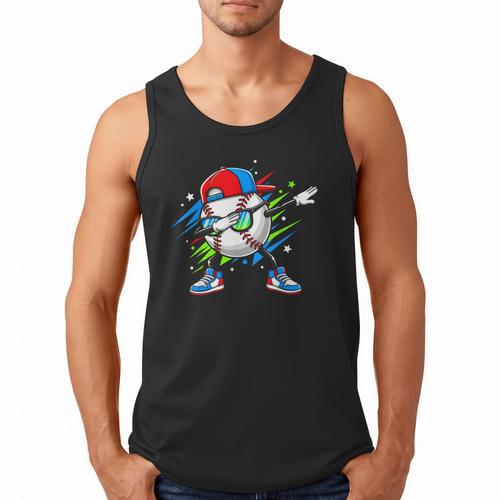 Baseball Dabbing Sports For Boys And Girls Game Day Men Tank Top - Sportilla