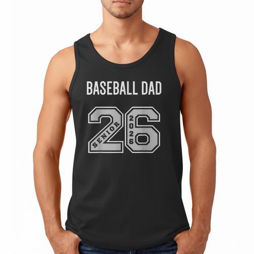 BASEBALL DAD 2026 SENIOR BASEBALL DAD SENIOR CLASS 26 Men Tank Top - Sportilla