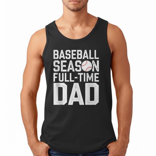 Baseball Dad Father Homerun Fathers Day Baseball Lovers Men Tank Top - Sportilla