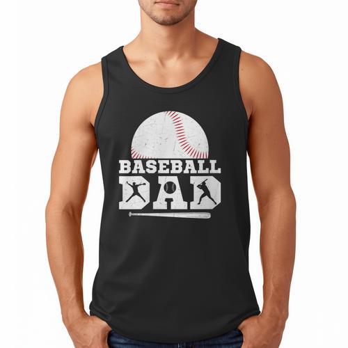 Baseball Dad Father Sport Fan Men Tank Top - Sportilla