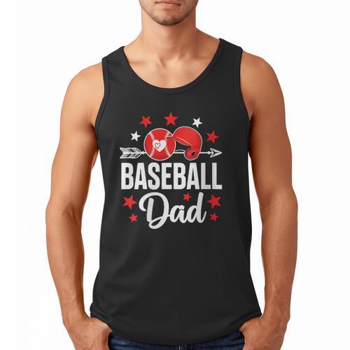 Baseball Dad Baseball Father's Day Baseball Player Men Men Tank Top - Sportilla
