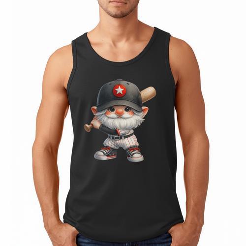 Baseball Dad Gnome With Baseball Bat For Grandpa Life Men Tank Top - Sportilla