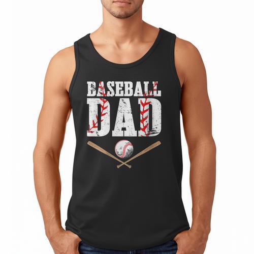 Baseball Dad Happy Fathers Day For Men Boys Kid Men Tank Top - Sportilla