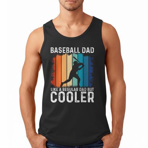 Baseball Dad Baseball Lover Father's Day Men Tank Top - Sportilla