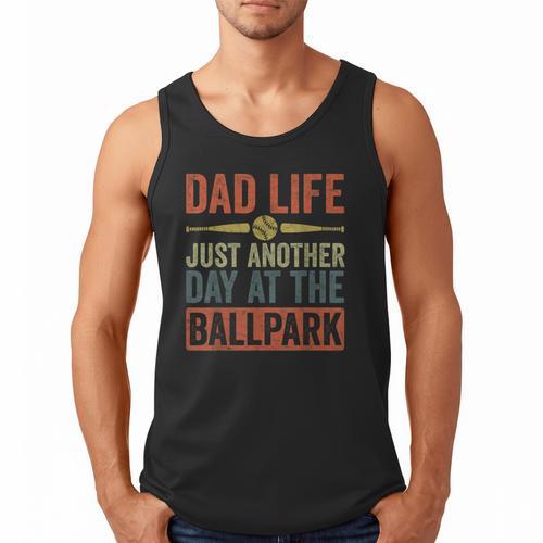 Baseball Dad Men Dad Life Just Another Day At The Ballpark Men Tank Top - Sportilla